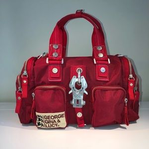 George Gina Lucy Catchall Red Handbag